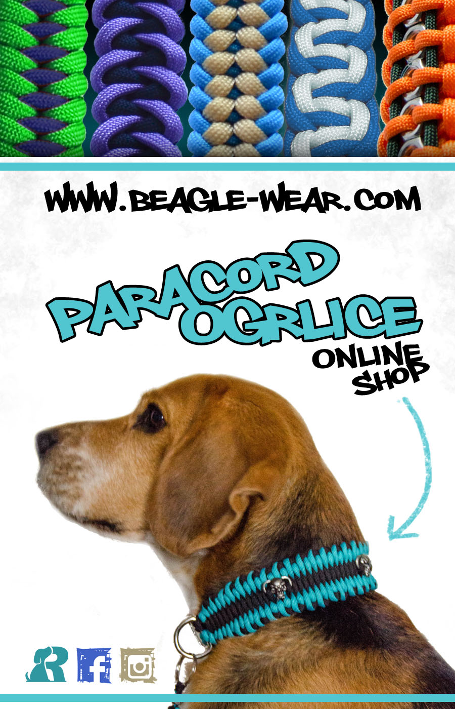 paracord ogrlice za pse